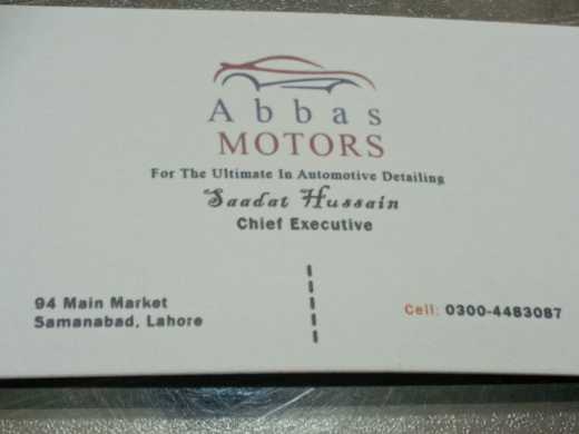 Abbas Motor.. in Lahore, Punjab - Free Business Listing