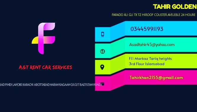A&T RENT CAR SERVICE PVT.. in Islamabad, Islamabad Capital Territory - Free Business Listing
