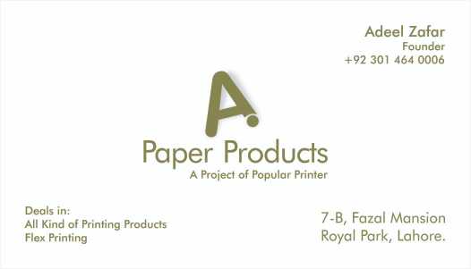 all printing products.. in Lahore, Punjab 54000 - Free Business Listing