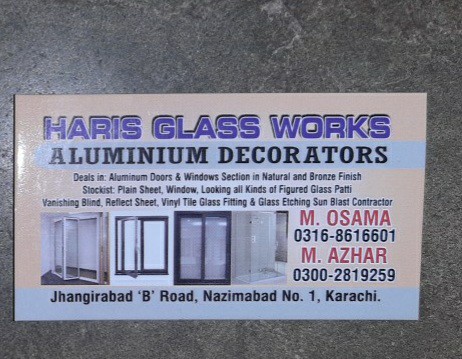 haris glass and almunium .. in Karachi City, Sindh 74600 - Free Business Listing