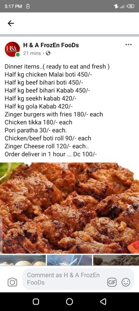 H&A Frozen Foods BBQ & FA.. in Karachi City, Sindh - Free Business Listing