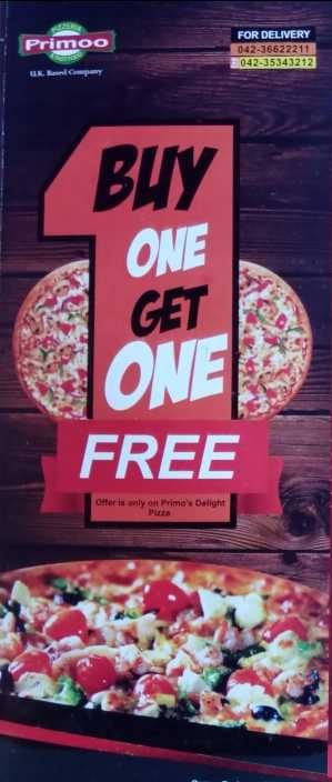 Primoo Pizzeria ( Mall of.. in Lahore, Punjab 54000 - Free Business Listing