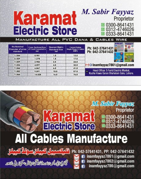 cables maumofacher. . . ... in Lahore, Punjab 54000 - Free Business Listing