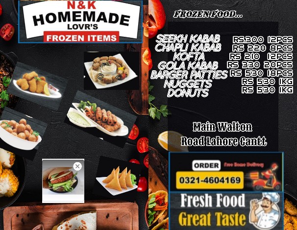 Frozen Foods N&K Homemade.. in Madina Colony Lahore, Punjab - Free Business Listing