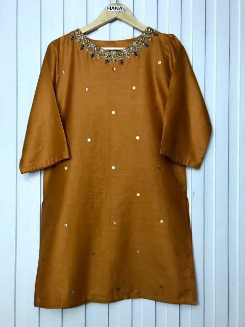 Lawn Kurti in Red and Gol.. in Hyderabad, Sindh - Free Business Listing