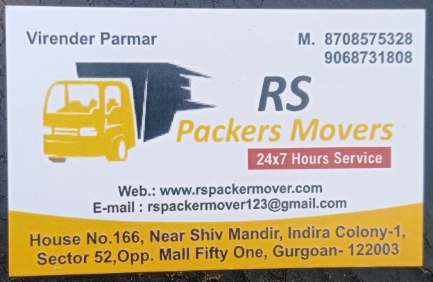 Rs packer and mover Gurga.. in Bond Kalan, Haryana 127025 - Free Business Listing