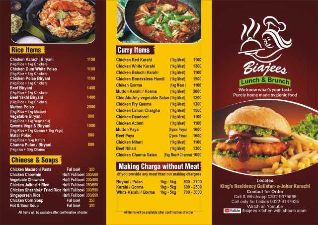 Biajees Lunch n Brunch.. in Karachi City, Sindh - Free Business Listing