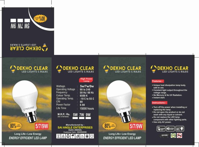 Dekho Clear Led Bulb 9W (.. in New Delhi, Delhi 110031 - Free Business Listing