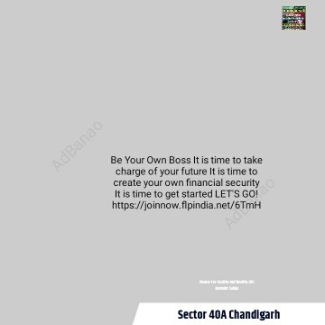 Be Your Own Boss
It is ti.. in Chandigarh, 160036 - Free Business Listing