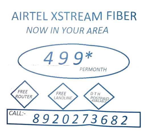 Airtel Xtreme Fiber Broad.. in New Delhi, Delhi 110045 - Free Business Listing