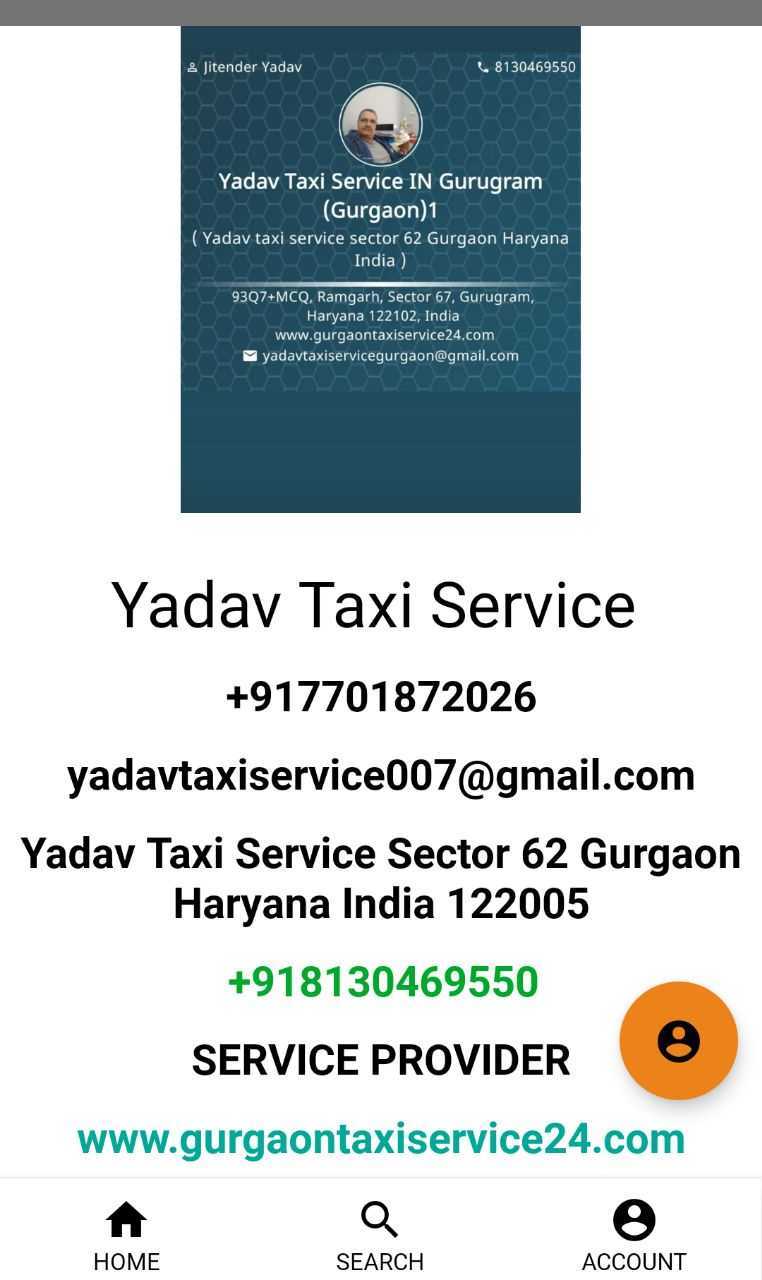 Yadav Taxi Service IN Gur.. in Gurugram, Haryana 122102 - Free Business Listing